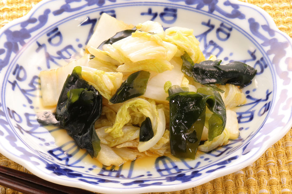 白菜とわかめの甘酢和えのイメージ画像