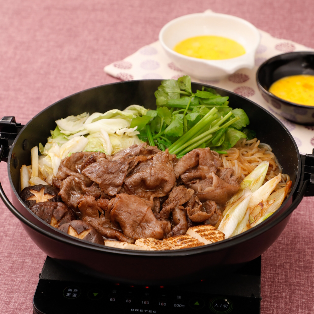 香り爽やか♪せりすき焼き サムネイル画像