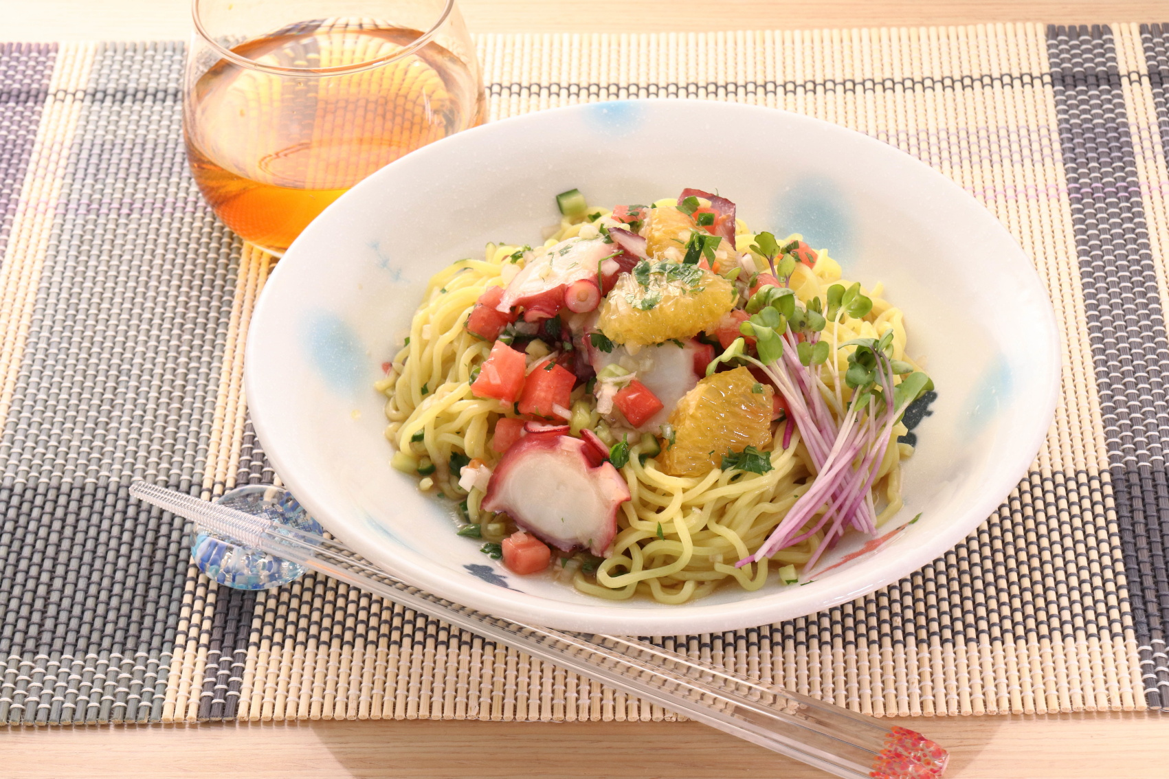 【動画公開中】たこと甘夏のイタリアン冷麺 サムネイル画像